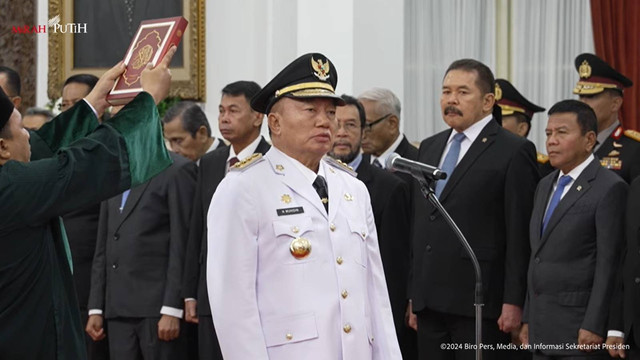 Prabowo Resmi Lantik Muhidin Jadi Gubernur Kalsel Gantikan Sahbirin Noor