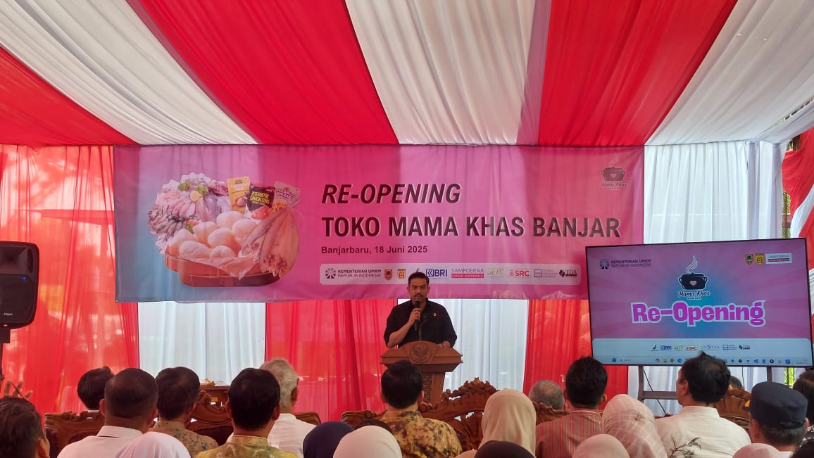 Toko Mama Khas Banjar Kembali Beroperasi, Menteri UMKM: Momentum Bangkitkan Pelaku UMKM
