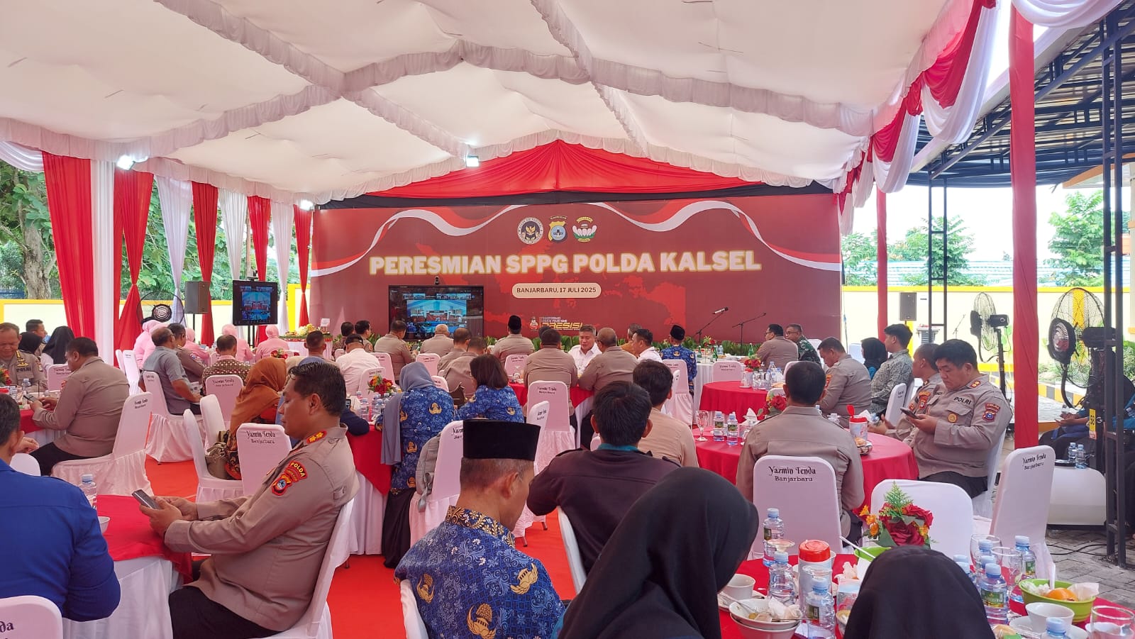 DUKUNG PROGRAM MBG, KAPOLDA KALSEL RESMIKAN SPPG BANJARBARU